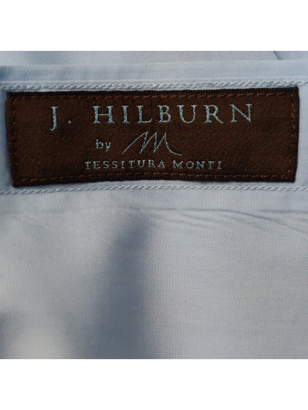 J. Hilburn by Tessitura Monti Light Blue 100% Cotton Dress Shirt - Picture 4 of 6
